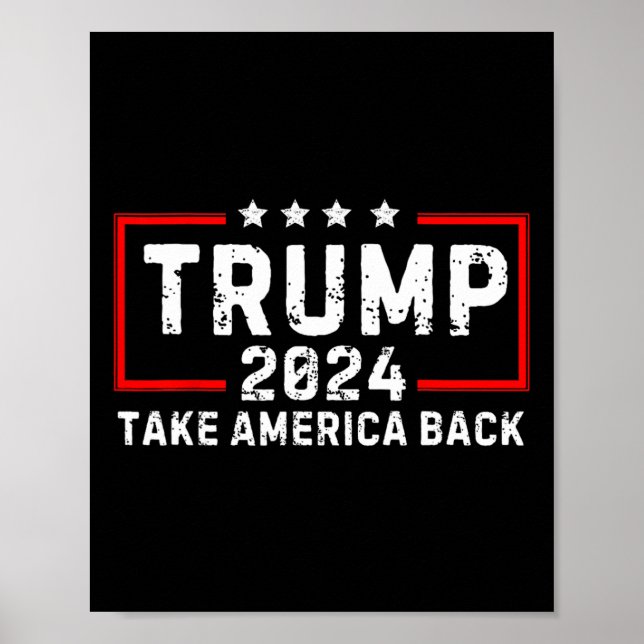 Poster Trump 2024 Retome A Eleição Americana - O Retorno (Frente)
