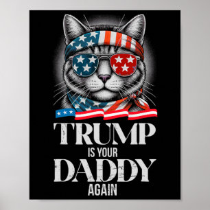 Poster Trump 2024 Take America Byck Trump É Seu Pai A
