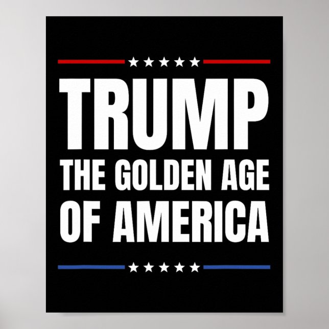 Poster Trump 2025 A Idade Ouro Dos Americanos (Frente)