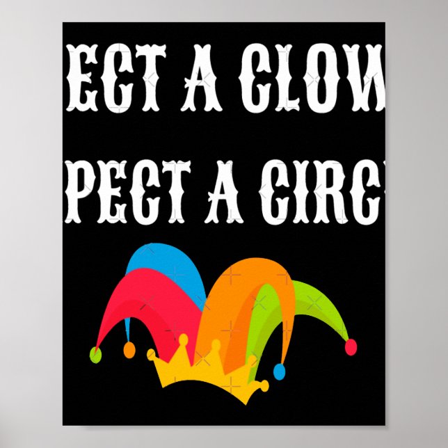 Poster Trump 2025 Eleita Palhaço Esperando Um Circo (Frente)