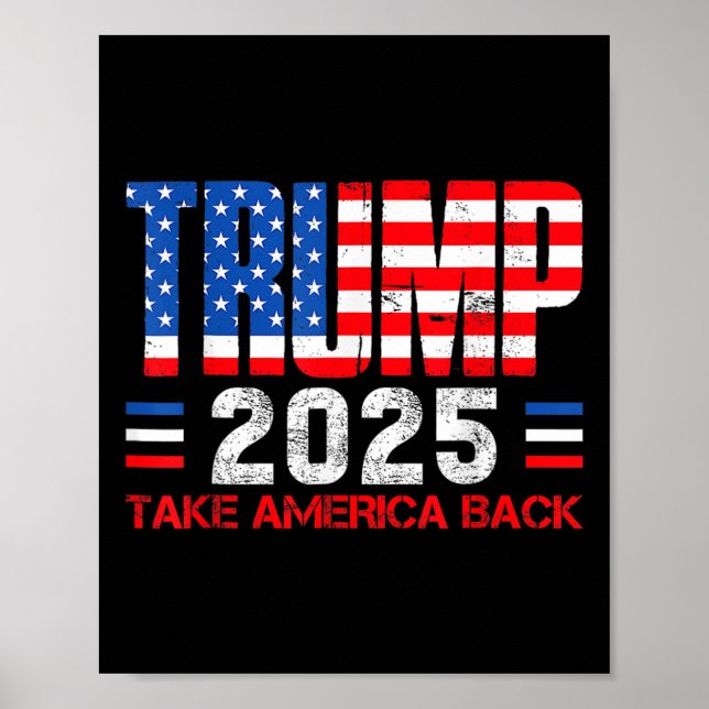 Poster Trump 2025 Leva A América Byck 47º Presidente De N (Frente)