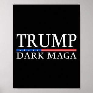 Poster Trump 2025 Mega Presidente Sombrio Donald Trump