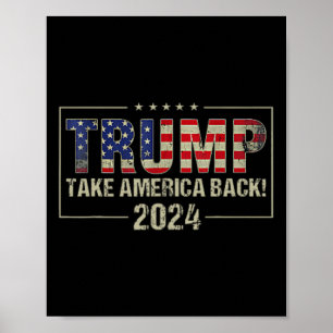 Poster Trump 45 47 (em Byck) Leve a América Ck EUA Trump