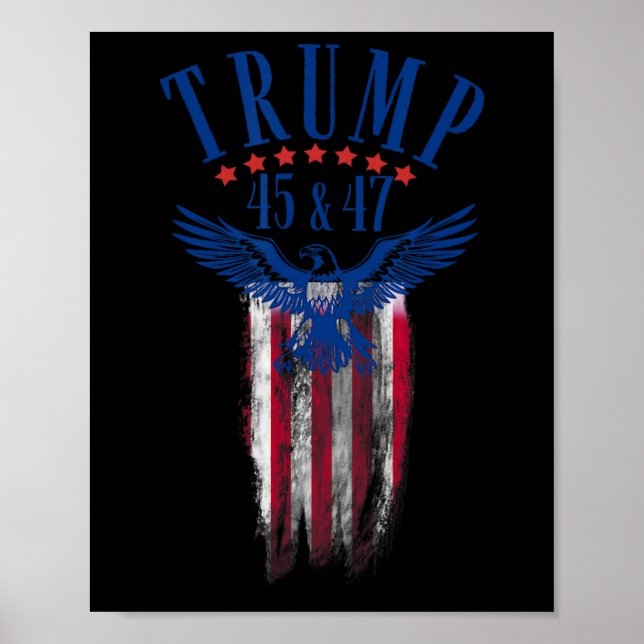 Poster Trump 45 E 47 (Frente)