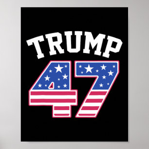 Poster Trump 47 Presidente Eleita Inauguração Da América 