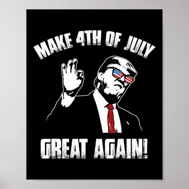 Poster Trump 4 de Julho  (Frente)