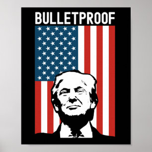 Poster Trump à prova de bala - Tentativa de Nação Donald