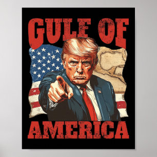 Poster Trump América do Golfo do México Presidente Trump