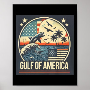 Poster Trump América do Golfo do México Presidente Trump