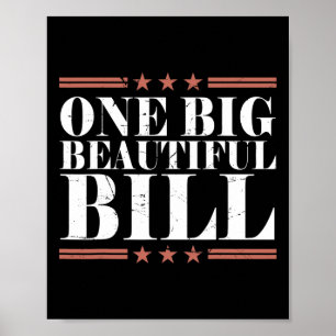 Poster Trump Americano Grande Projeto De Lei Um Grande Pr