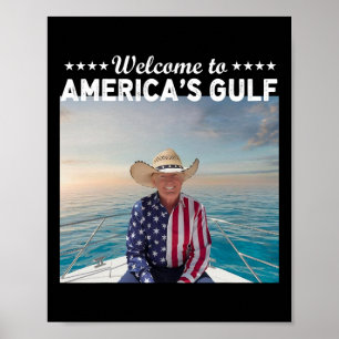 Poster Trump America's Golfo do México Presidente Trump B