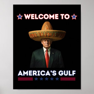 Poster Trump America's Golfo México Presidente Trump Funn