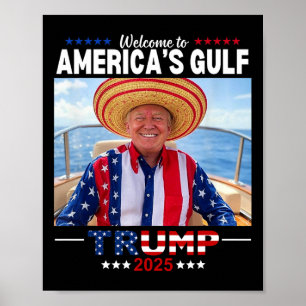 Poster Trump America's Golfo México Presidente Trump Somb
