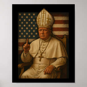 Poster Trump As Vaticanos Republicanas do Papa Torna Vati