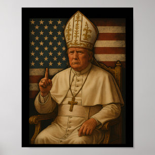 Poster Trump As Vaticanos Republicanas do Papa Torna Vati