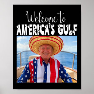 Poster Trump Bem-vindo à América do Funny Trump 2025
