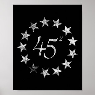 Poster Trump Betsy Ross Flag 2020 2024 Segundo Ter