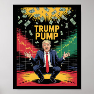 Poster Trump Bombeia Dinheiro 1