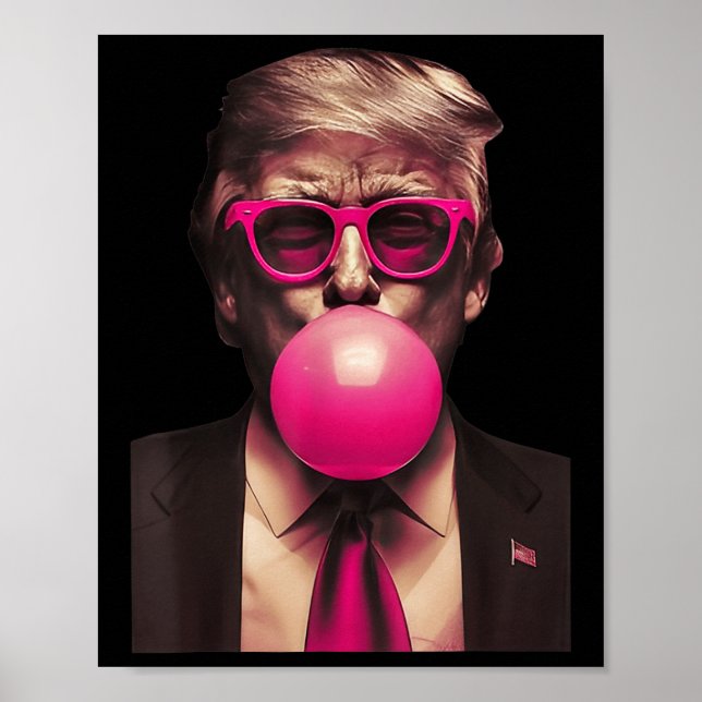 Poster Trump Bubble Gum Funny (Frente)