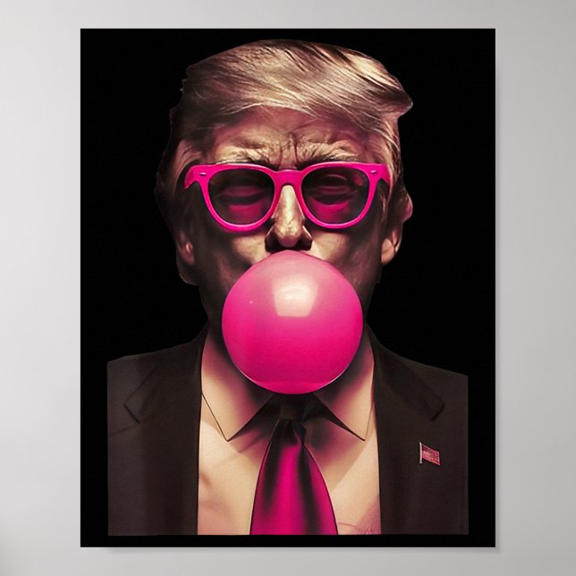 Poster Trump Bubble Gum Funny 1 (Frente)