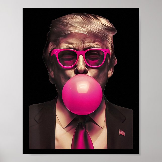 Poster Trump Bubble Gum Rosa 2  (Frente)