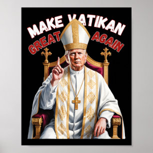 Poster Trump Como Vaticano Church Pope Trump Torna Vatica