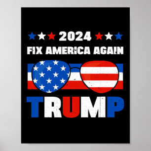 Poster Trump Conserta a América Novamente Donald Trump Co