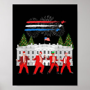 Poster Trump Daddys Home White House Dance Torna Xmas Gra
