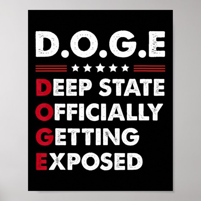Poster Trump Doge Deep State Officially Getting Exposed  (Frente)