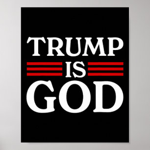 Poster Trump É Deus Engraçado Trump É Deus 2