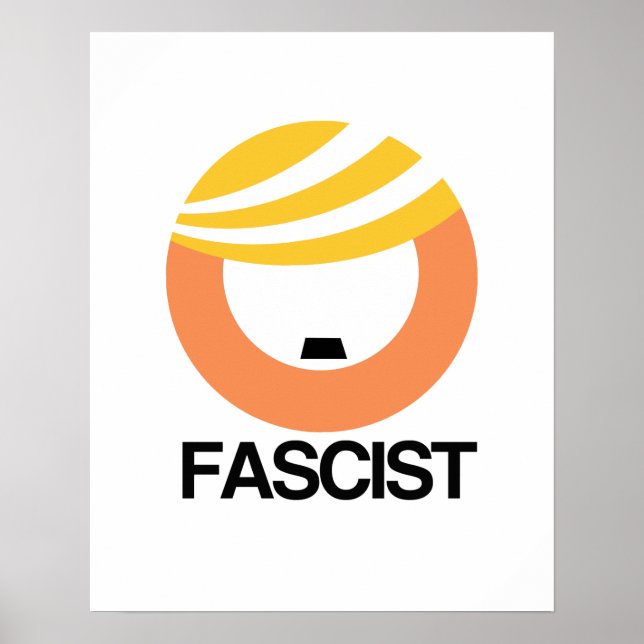 Poster Trump é fascista (Frente)