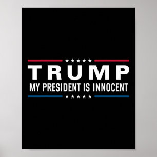 Poster Trump É Inocente Leva A América De Volta A 2024