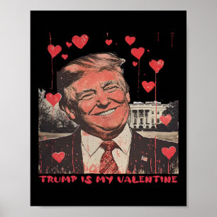 Poster Trump É Meu Namorados Engraçado