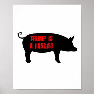 Poster Trump É Um Fascista