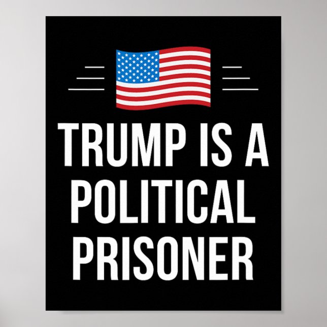 Poster Trump É um Prisioneiro Político -  (Frente)