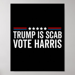 Poster Trump É Um Voto Malicioso Harris Wheimer 2024 Pres