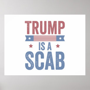 Poster Trump é uma veleita americana de tropete