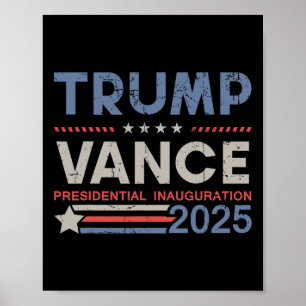 Poster Trump E Vance Presidente Dia De Inauguração 2025 M