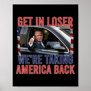 Poster Trump Entrar Perdido Levava A América De Volta, Re