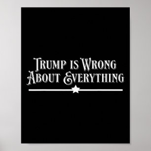 Poster Trump Está Errado Acerca de Tudo