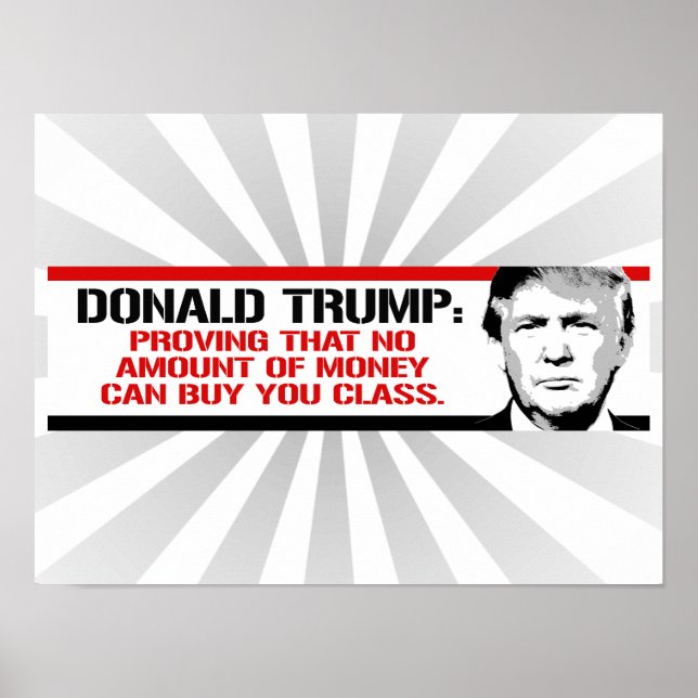Poster Trump está provando que nenhum dinheiro pode compr (Frente)