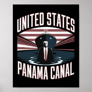 Poster Trump Estados Unidos Canal do Panamá 2025 Estamos