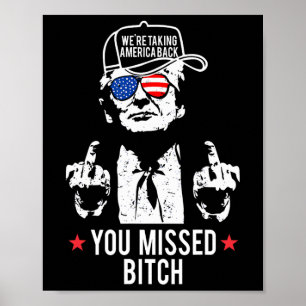 Poster Trump estamos levando a América Ck que você perdeu