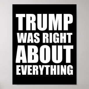 Poster Trump Estava Certo Sobre Tudo _4 