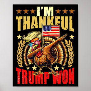 Poster Trump Faça Excelente de Ação de Graças de novo.