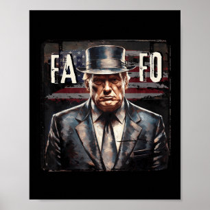 Poster Trump Fafo F Por Volta Descubra O Sinalizador Dos