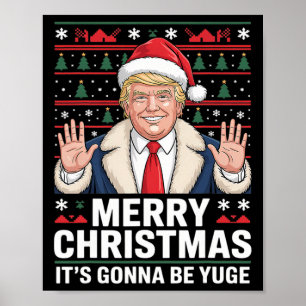 Poster Trump Feliz Natal Vai Ser Enorme Natal Feio Chri