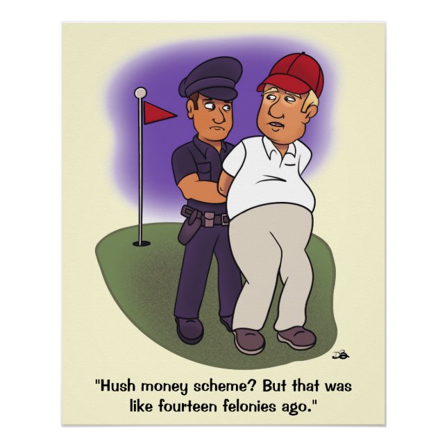 Pôster Trump Felonies Glossy (Frente)