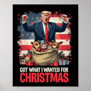 Poster Trump Ganhou Presidente 2024 - Consegui O Que Quer