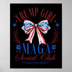 Poster Trump Girl 45 47 Mega Est 2024 Social Club Happy 4